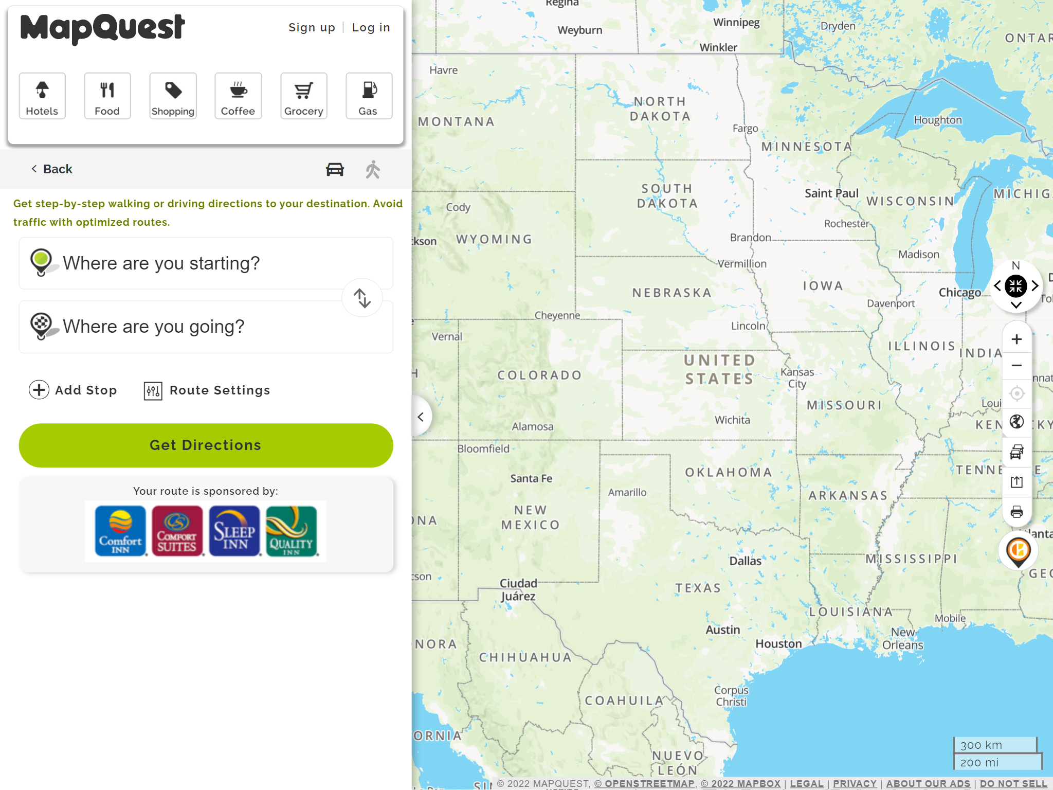  MapQuest Route Planner Finder Get Driving Directions Maps